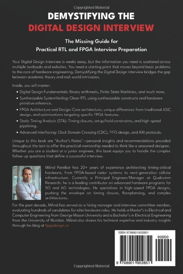 Demystifying the Digital Design Interview: The Missing Guide for Practical RTL and FPGA Interview Preparation by Milind Parelkar