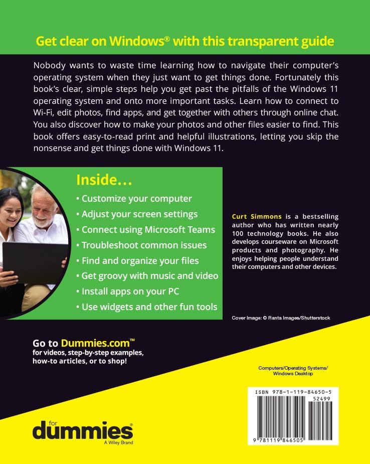 Windows 11 For Seniors For Dummies (For Dummies (Computer/Tech)) by Curt Simmons