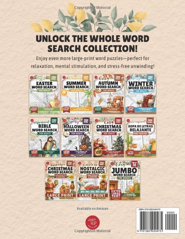 Calming Mindfulness Word Search for Adults: Large Print Word Puzzles for Relaxation and Anxiety Relief (Word Find Books For Adults) by TG Edition