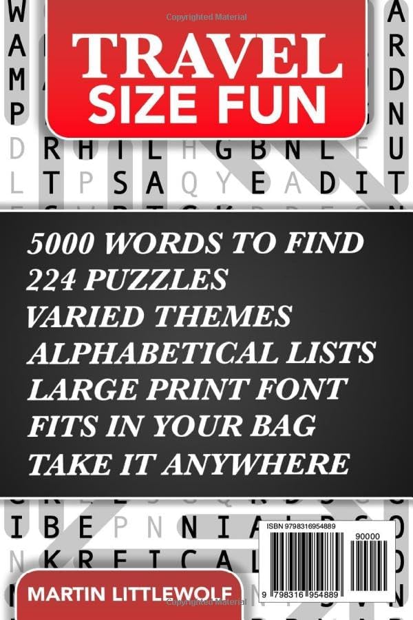 Big Book of Word Search - 5000 Large Print Words: 224 Themed Puzzles for Adults, Seniors and Teens by Martin Littlewolf