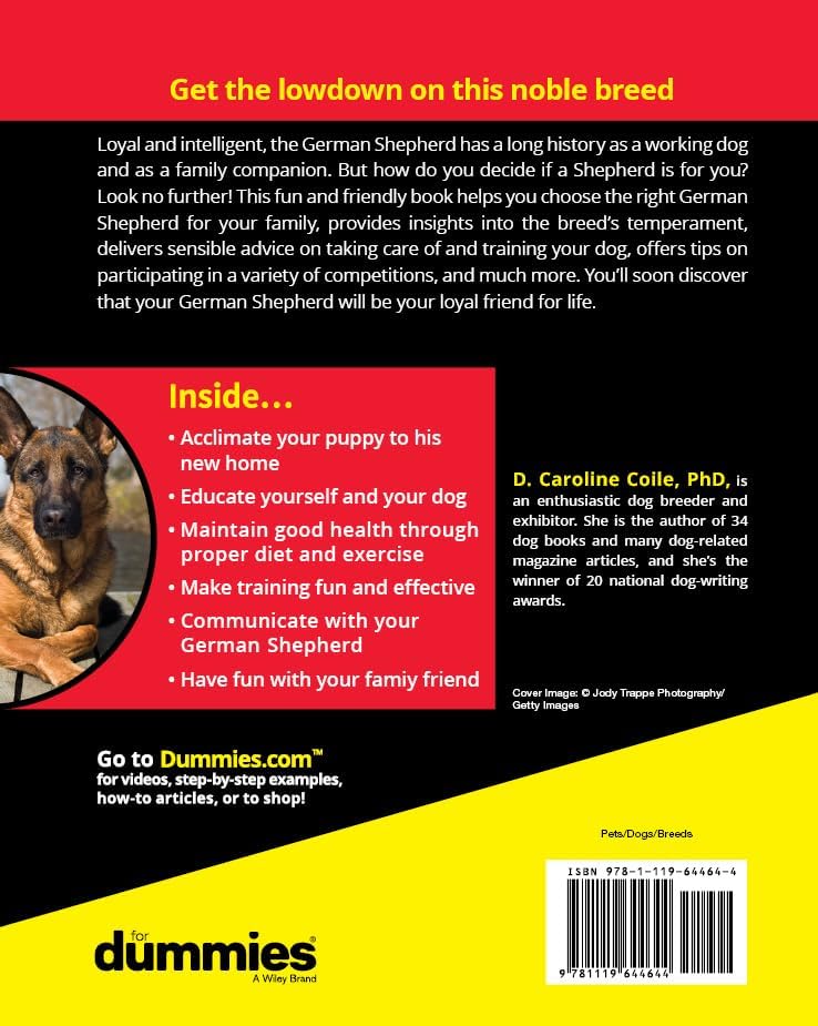 German Shepherds For Dummies by D. Caroline Coile