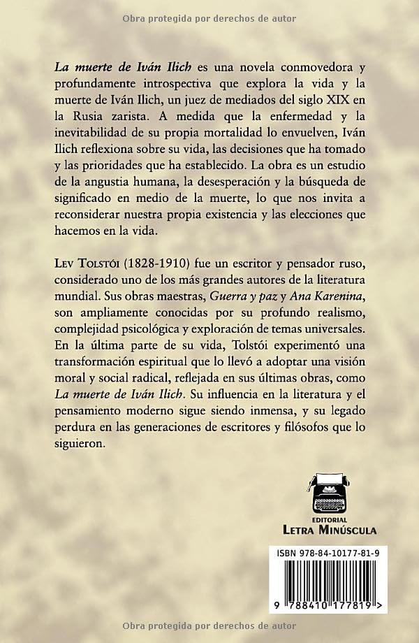 LA MUERTE DE IVÁN ILICH (Spanish Edition) by Lev Tolstói