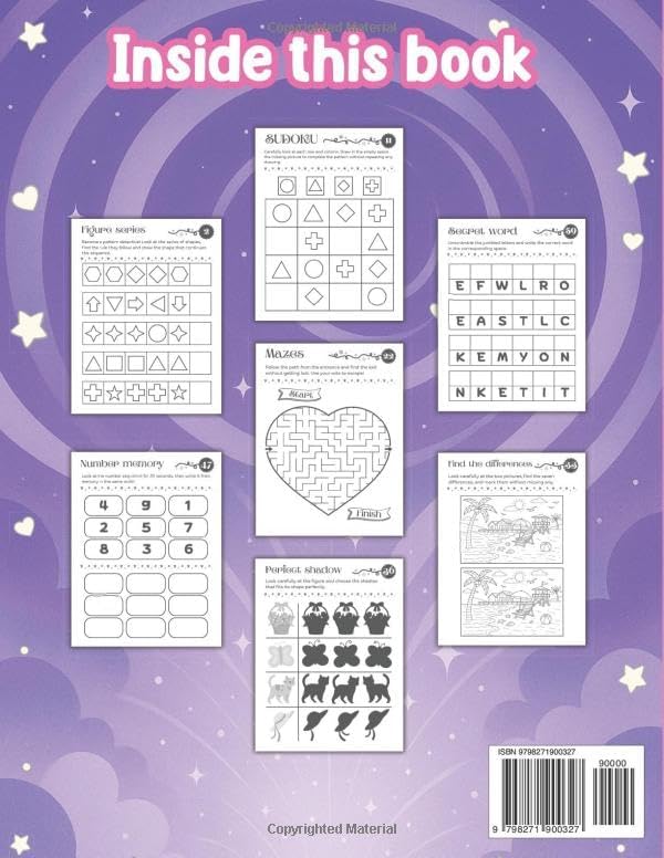 The Ultimate Activity Book for Smart Girls: Fun Development Brain Games, Tricky Mind Teasers & Logic Puzzle Activities For Girls 3-8 (The Perfect Gift for Girls!) (Doodle & Discover) by Ava Miller