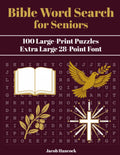 Bible Word Search for Seniors: 100 Large-Print Puzzles on Scripture, People, and Places (Jacob Hancock Word Search Series) by Jacob Hancock