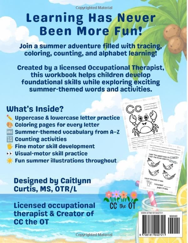 My Summer Alphabet Adventure: An ABC Tracing & Coloring Workbook by Caitlynn Curtis