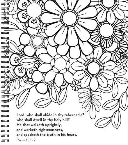 Color & Frame - Bible Coloring: Psalms: 63 Coloring Pages with Bible Verses | Christian Devotional Book Gift for Women, Adults, Teens & Faith-Based Relaxation | Perforated, Spiral Bound by New Seasons
