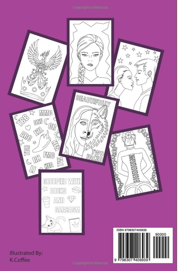 Romantasy in Color: Adult Coloring Book by Krista Coffee