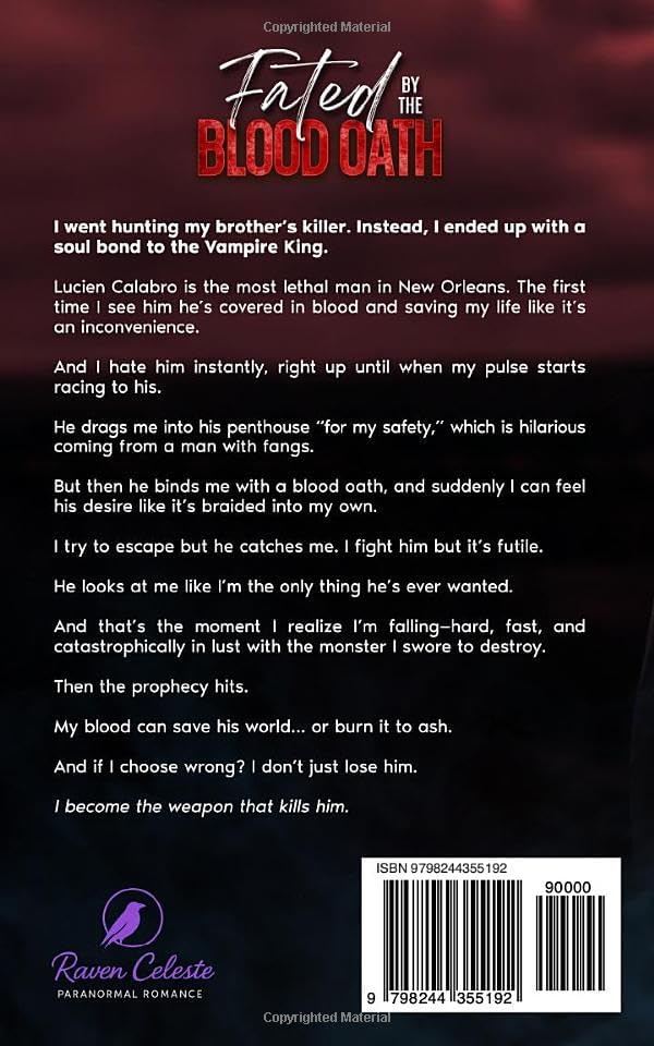 Fated by the Blood Oath: A Vampire Enemies to Lovers Romance by Raven Celeste