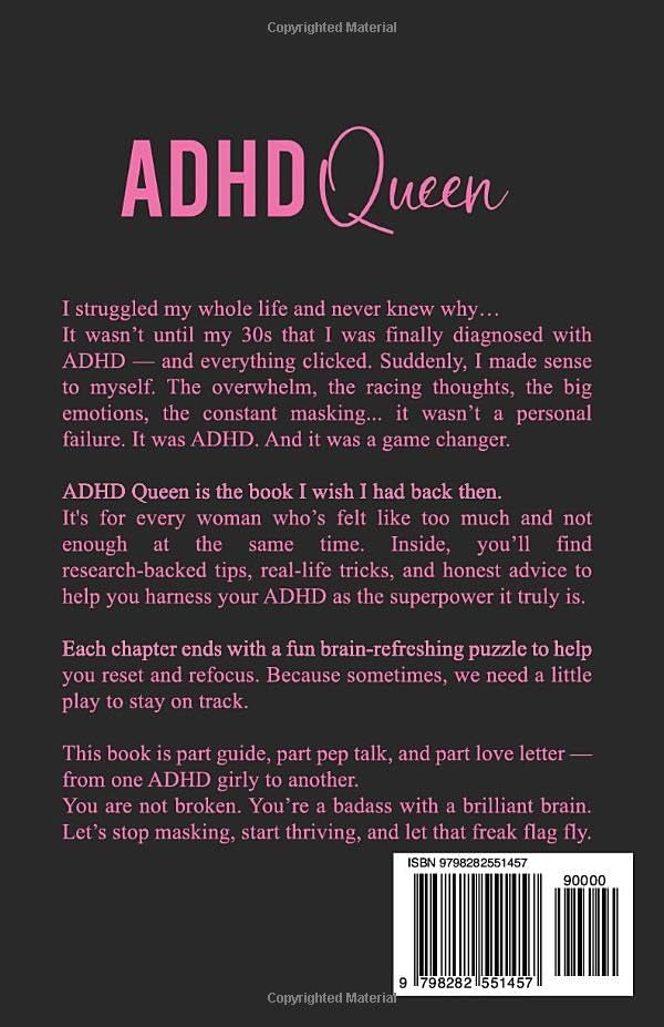 ADHD Queen: A Boss Bitch’s Guide to Focus and Success by Tasha S