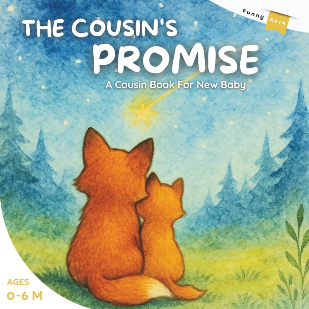 The Cousin’s Promise: A Cousin Book for New Baby With Special Promises From a Big Cousin, A Baby Books Keepsake Gift for Newborns and Baby Books 0–6 Months That Will Always Unite Them by Funny Aura