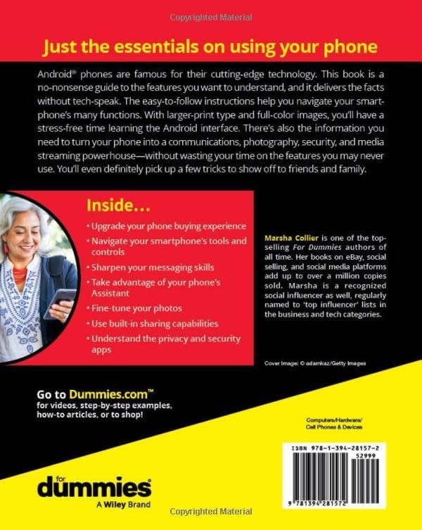 Android Smartphones For Seniors For Dummies (For Dummies (Computer/Tech)) by Marsha Collier