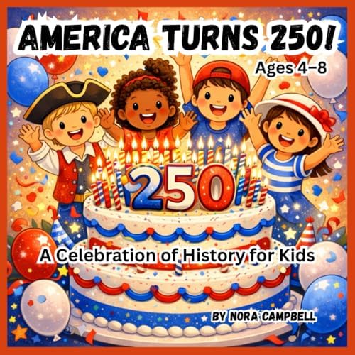 America Turns 250! A Celebration of History for Kids: Celebrate a once-in-a-generation milestone with your child! (Americas 250th Birthday) by Nora Campbell