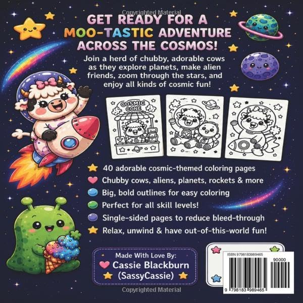 Chubby Cosmic Cows: Big and Bold Made Easy by Cassie Blackburn