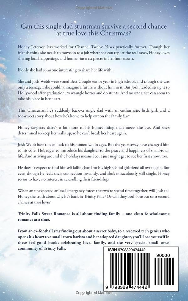 Cowboy's Second Chance: Trinity Falls Sweet Romance - Icicle Christmas - Book 4 by Clara Pines