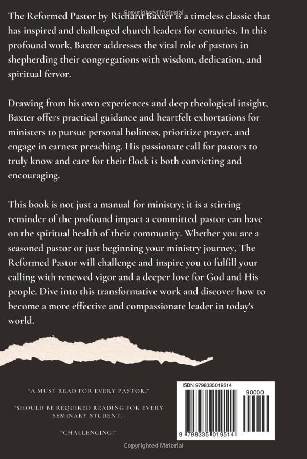The Reformed Pastor (Annotated): Updated and Unabridged by Richard Baxter