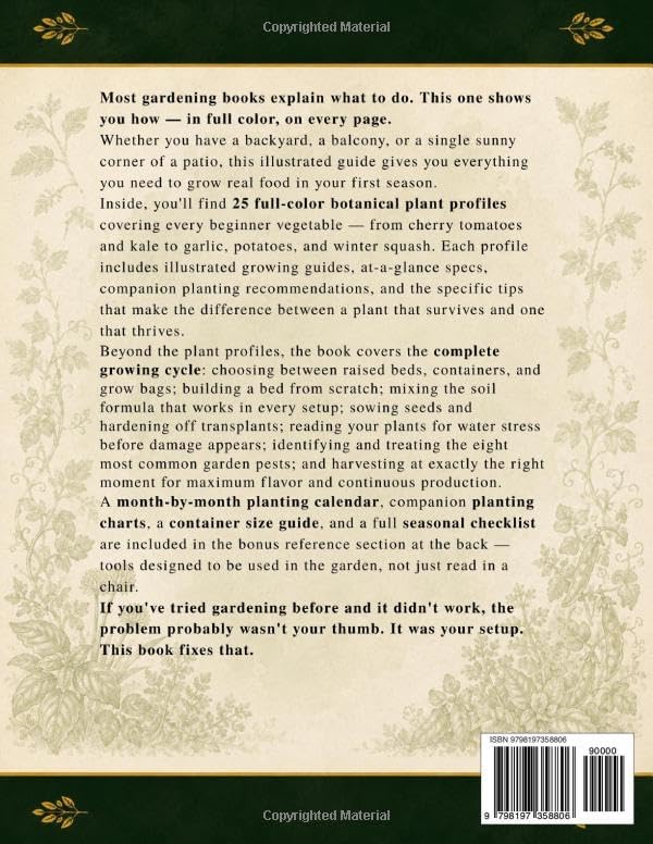 Raised Bed & Container Vegetable Gardening for Beginners: How to Grow Vegetables, Herbs & Fruit in Any Space | Detailed Plant Profiles & Garden Layouts, plus a Month-by-Month Planting Calendar by Nell Briarly