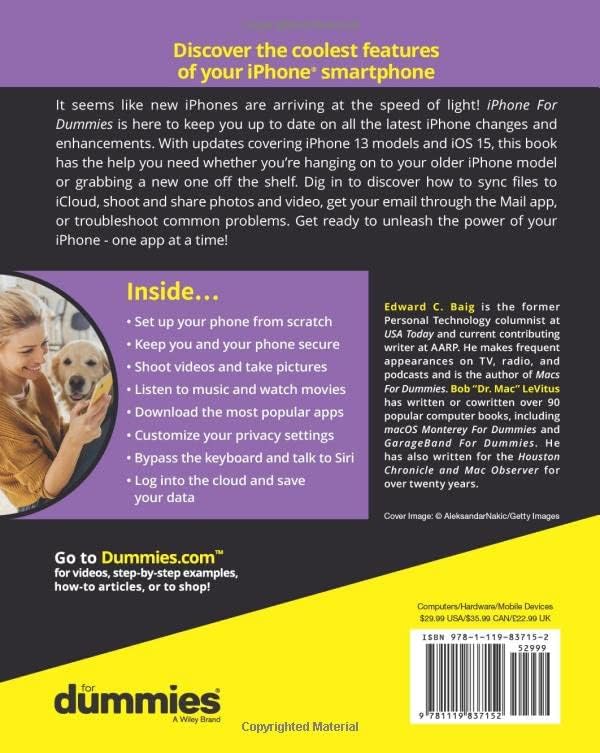 Iphone for Dummies by Edward C. Baig