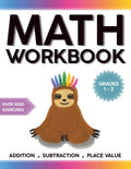 Math Workbook Grades 1-2: Summer Bridge Activity Book for Kids ages 6, 7 & 8, Classroom or Homeschool Curriculum, First Grade and Second Grade Math ... and Place Value, Elementary School Math by Little Lion Books