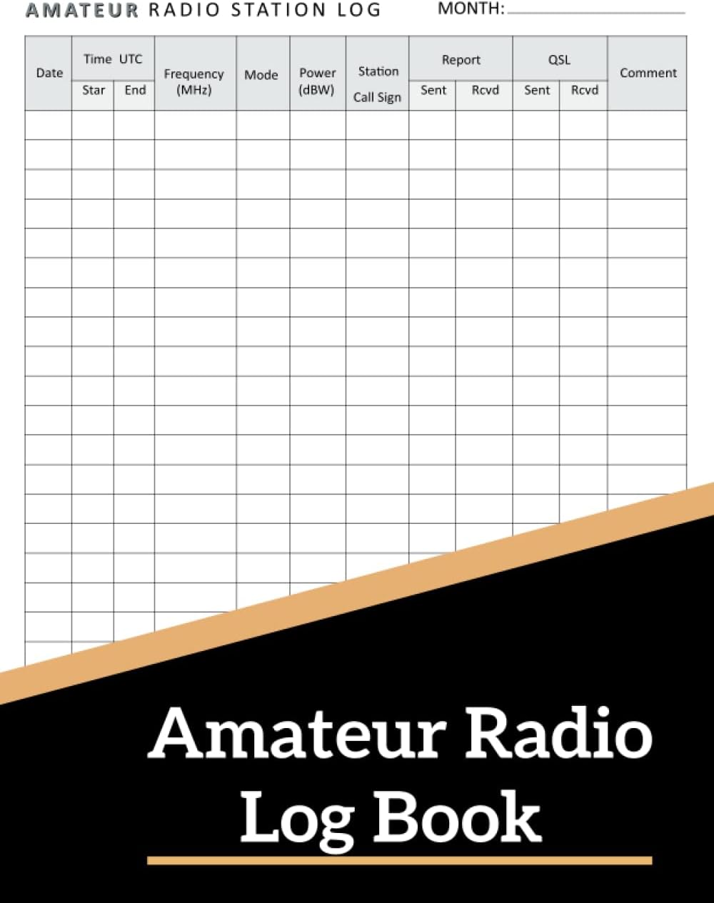 Amateur Radio Log Book: Logbook For Amateur Radio Operator - Ham Radio Record Book - amateur radio journal - HAM Radio Operators Log - Ham Radio Log Sheet. by PNMAS OPERATOR LOG