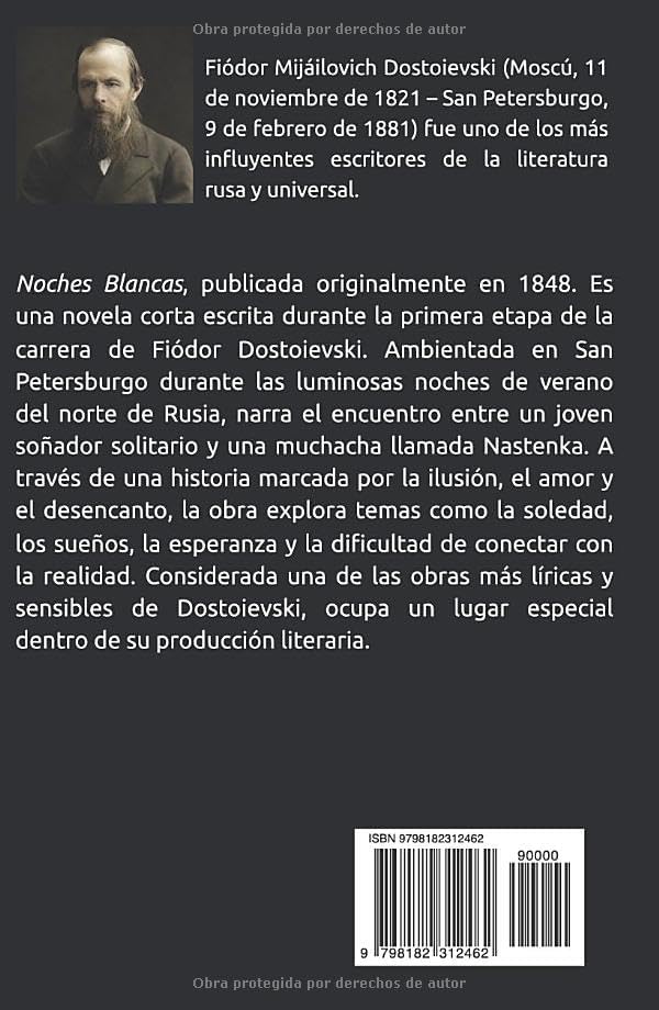 NOCHES BLANCAS FIÓDOR DOSTOIEVSKI: TRADUCCIÓN CLARA ADAPTADA AL ESPAÑOL CONTEMPORÁNEO (Spanish Edition) by Fiódor Dostoievski