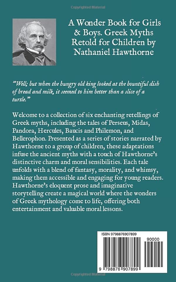 A Wonder Book for Girls & Boys: Greek Myths Retold for Children by Nathaniel Hawthorne
