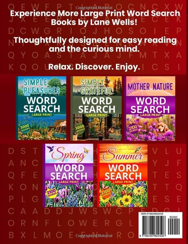 Simpler Times Word Search Large Print: Nostalgic Memories Themed Puzzle Book for Adults and Seniors (Life Journeys Large Print Word Search Books) by Lane Wells