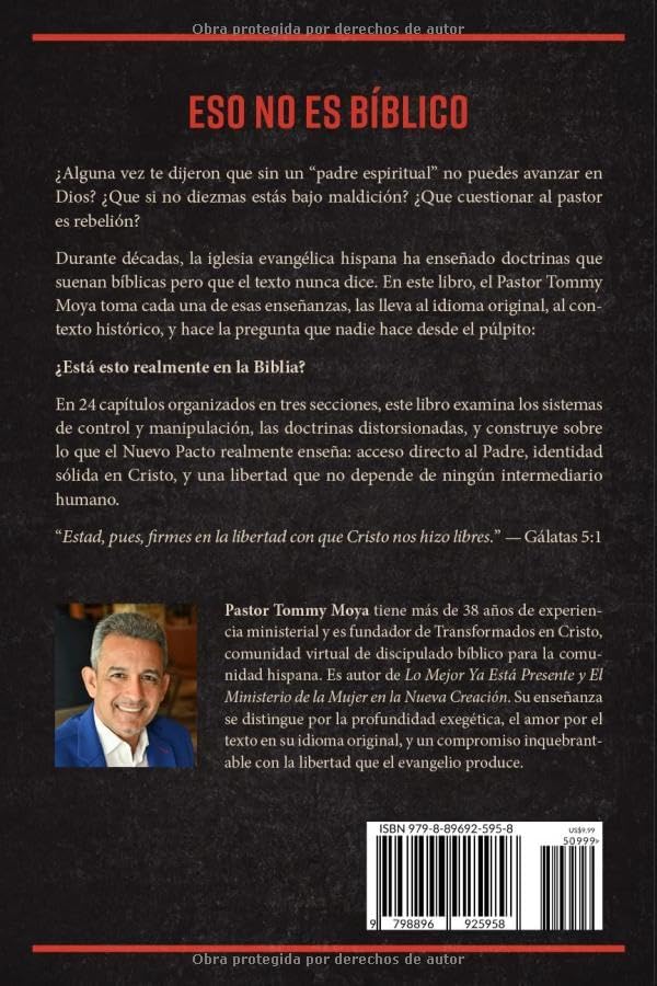 Eso No Es Bíblico: Lo que la iglesia te enseñó que la Biblia nunca dijo (Spanish Edition) by Tommy Moya