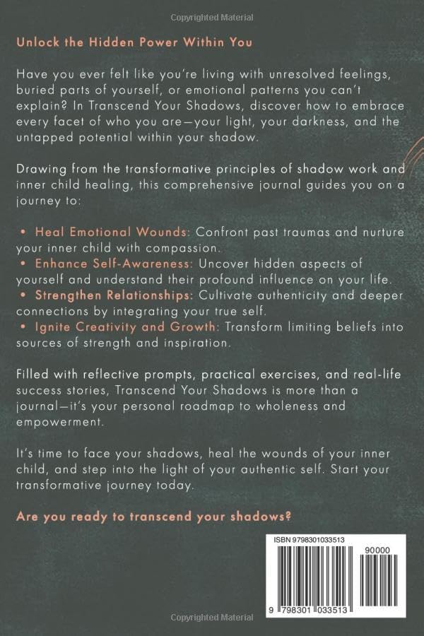 Transcend Your Shadows: A Comprehensive Shadow Work Journal for Healing Your Inner Child and Embracing Your True Self (Cognitive Behavioral Therapy) by Maria Clarke
