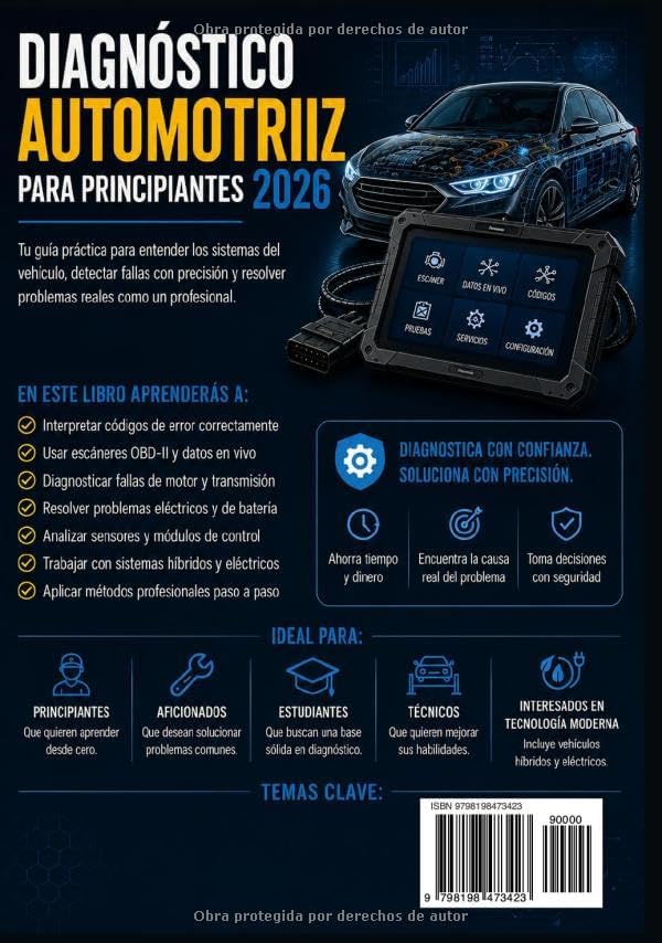 Diagnóstico automotriz para principiantes 2026: Domina la detección de fallos, las herramientas de diagnóstico y la resolución de problemas en situaciones reales (Spanish Edition) by Ryder D. Bennett