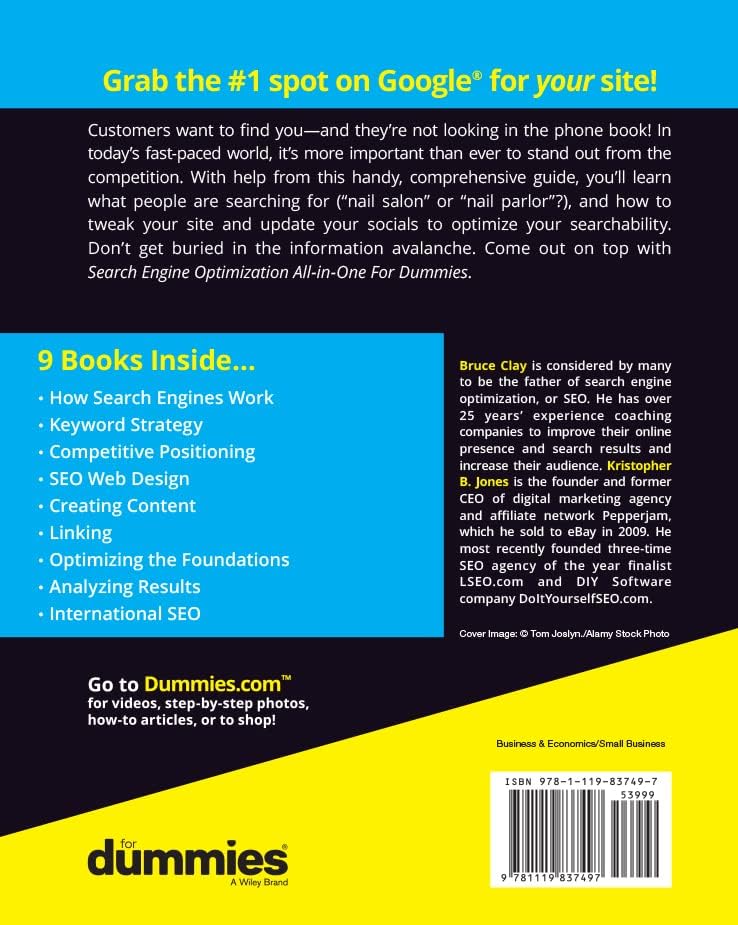 Search Engine Optimization All-in-One For Dummies (For Dummies (Business & Personal Finance)) by Bruce Clay