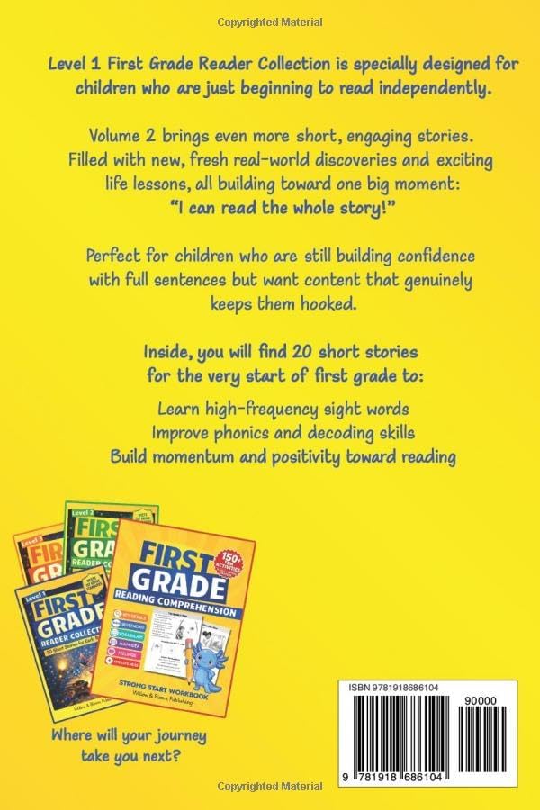 First Grade Reader Collection: Level 1 Volume 2: 20 More Fiction and Nonfiction Short Stories for Early Readers to Build Confidence, Grow Vocabulary, and Improve Reading Fluency by Rebecca Whitlock