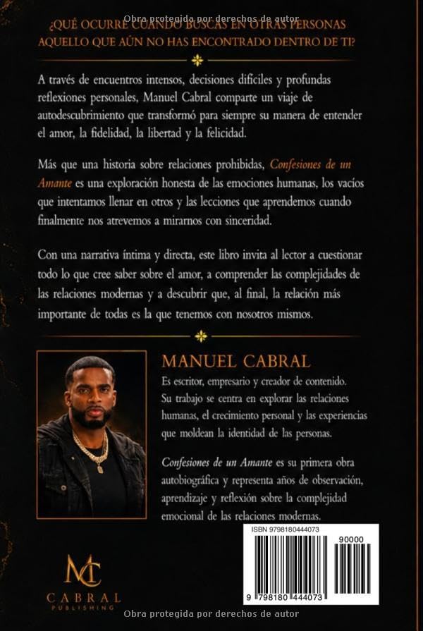 Confeciones de un amante (Spanish Edition) by Manuel Cabral