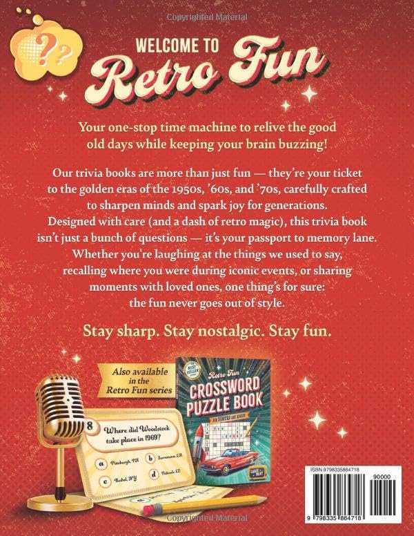 Ultimate Baby Boomer Trivia: 600 Fun Multiple-Choice Questions to Help You Relive the 50s-90s. A Large Print Trivia Quiz Book for Seniors to Help Keep Their Brains Sharp and Entertained. by Retro Fun