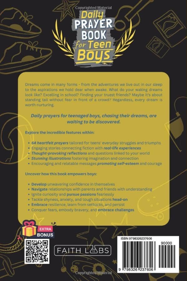 Daily Prayer Book for Teen Boys: Collection of Prayers for Everyday Conversations with God (Daily Prayers for the Family) by FaithLabs