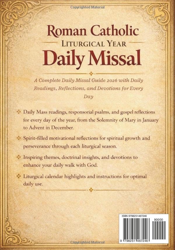 Roman Catholic Liturgical Year Daily Missal: A Complete Daily Missal Guide 2026 with Daily Readings, Reflections, and Devotions for Every Day by Rev. Anthony A. Aaron