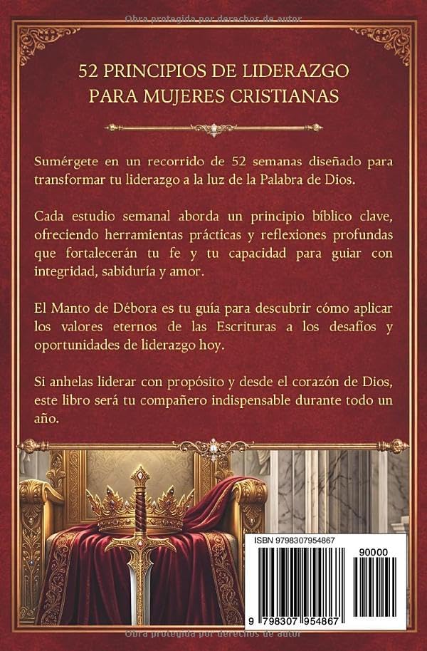 EL MANTO DE DÉBORA: ESTUDIO BÍBLICO DE UN AÑO PARA MUJERES LÍDERES: 52 Semanas Explorando los Principios Bíblicos de Liderazgo para Mujeres Cristianas (Spanish Edition) by LARIZA P. MIRABAL