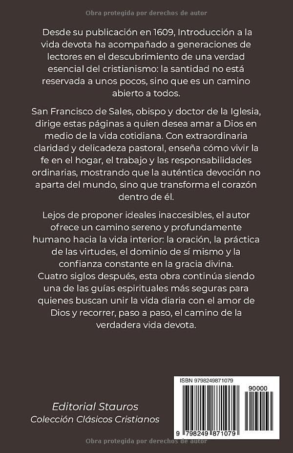 Introducción a la vida devota: Guía clásica de espiritualidad cristiana (Spanish Edition) by San Francisco de Sales
