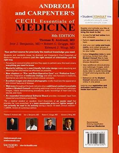 Andreoli and Carpenter's Cecil Essentials of Medicine: With STUDENT CONSULT Online Access (Cecil Medicine) by Ivor Benjamin MD FACC FAHA