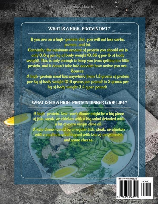 Low Carb High Protein Cookbook: 350+ The Complete Low-Carb, High-Protein Cooking Healthy Meals to Burn Fat, Build Muscle, and Get Lean for Weight Management and Optimal Health. by MARY N. SOUTHARD