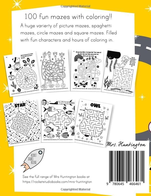 Marvelous Mazes for Kids Ages 4-8: Maze Activity Variety Puzzle Book (Kids Activity Books) by Mrs Huntington