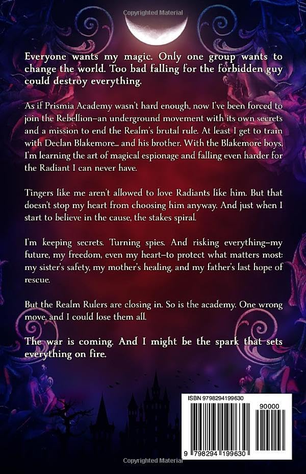 Prismia Rebellion: Book 2, An Epic YA Romantasy (Tinges of Prismia) by Barbara Hartzler