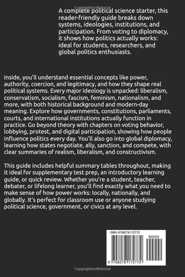 Political Science Core Concepts Series: An Introduction to Power, Institutions & Political Behavior: How States Govern, Compete, and Cooperate by Peter Caldwell