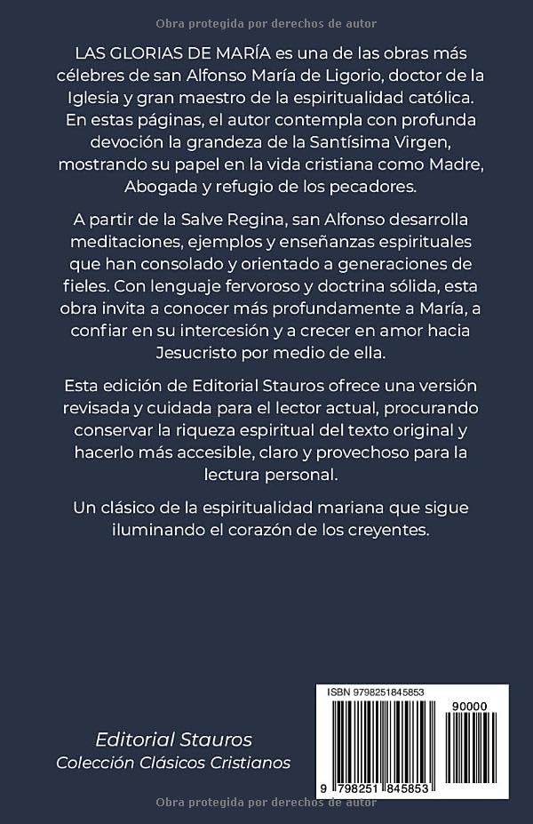Las glorias de María: Nueva traducción del original italiano (Spanish Edition) by San Alfonso María de Ligorio