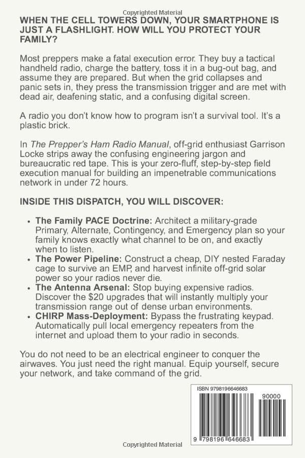 The Prepper’s Ham Radio Manual: The Step-by-Step Guide to Grid-Down Emergency Comms, Tactical Handheld Radios, and Building an Off-Grid Network by Garrison Locke