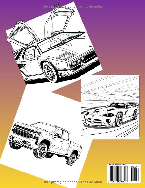Libro Para Colorear Carros: Vehículos Icónicos para Amantes de la Velocidad, libro para colorear de camionetas: Diversión sobre Ruedas para Niños y ... Cars y Camionetas Off-Road, (Spanish Edition) by Edirberto René Vicent Valy