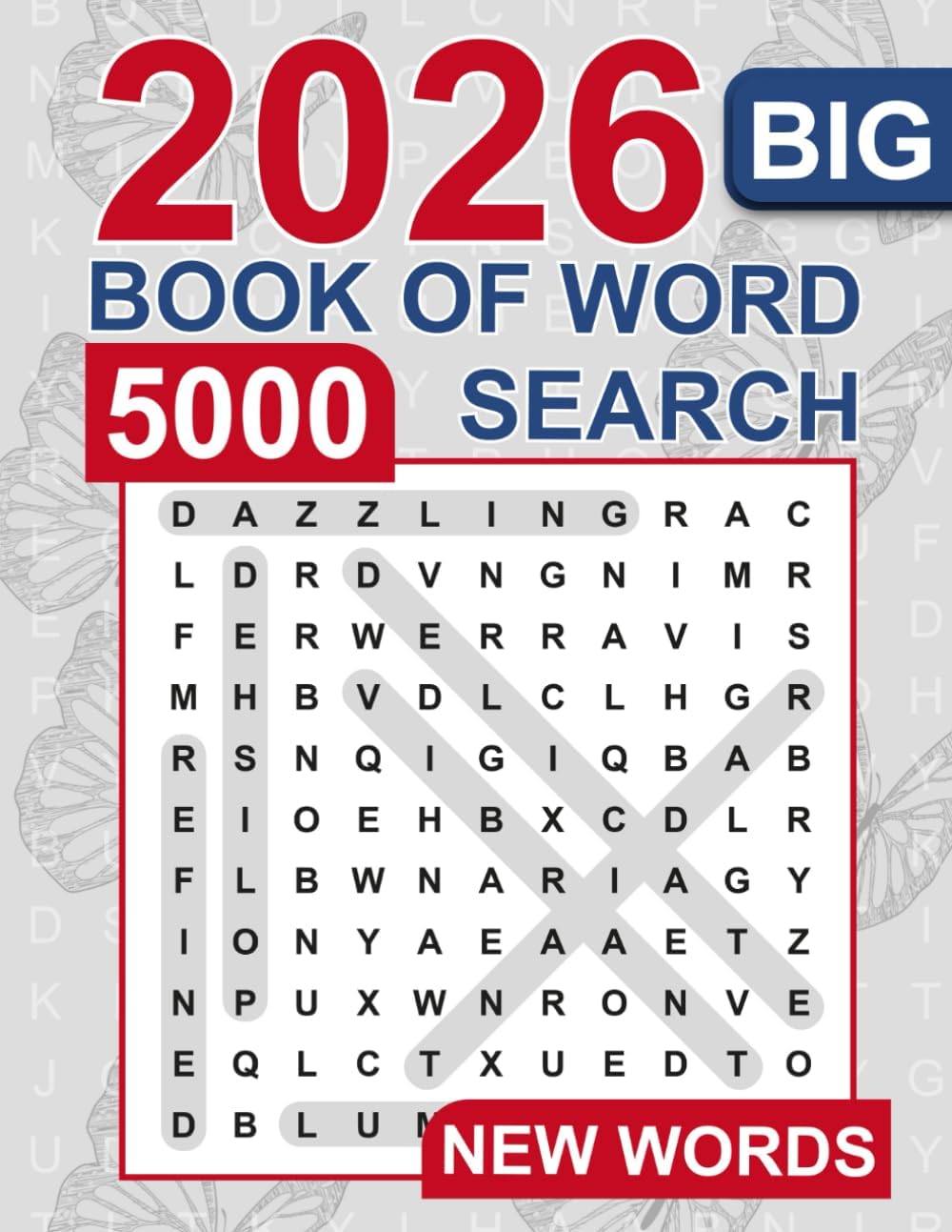 Big Book of Word Search – 5000 New Words: Relaxing Word Search Puzzle Book for Adults and Seniors | Large Print and Anti Eye Strain | Giant and Fun Word Find for Adults by SENIOR TASSE