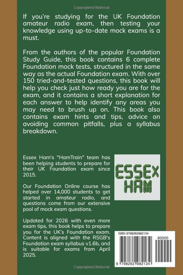 HamTrain Foundation Mock Tests: Preparing you for your UK Foundation amateur radio exam (HamTrain Foundation Study) by Pete Sipple