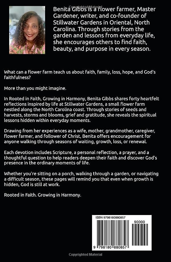 Rooted in Faith, Growing in Harmony: 40 Reflections from Stillwater Gardens by Benita Walker Gibbs