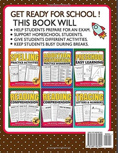 Multiplication and Division Math Workbook for 3rd 4th 5th Grades: Everyday Practice Exercises, Basic Concept, Word Problem, Skill-Building practice (Education Workbook) by Bear Fairy Education