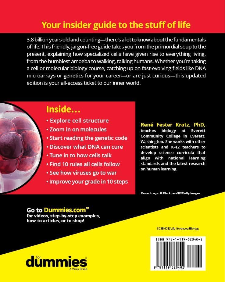 Molecular & Cell Biology For Dummies, 2nd Edition by Rene Fester Kratz